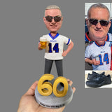 60th Birthday Gifts for Dad - Custom Best Dad Bobbleheads