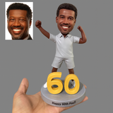 60th Birthday Gifts for Dad - Custom Best Dad Bobbleheads