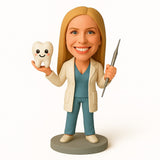 Female Dentist Custom Bobblehead