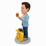 30th Birthday Gifts for Men - Custom Bobblehead - Cheers to 30