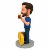 Cheers to 40! Custom 40th Birthday Bobbleheads