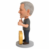 60th Birthday Gifts for Dad - Custom Best Dad Bobbleheads