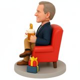 50th Birthday Gifts for Him - Custom Bobbleheads  – Cheers to 50 Years