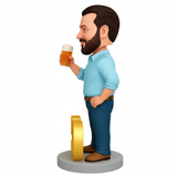 50th Birthday Gifts for Men - Custom Bobbleheads – Cheers to 50 Years