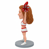 Custom Cheerleader Bobbleheads with Custom Outfit