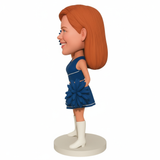 Custom Cheerleader Bobbleheads – Outfit Customization Available