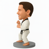 Taekwondo Practitioner Custom Bobbleheads  – Customizable Outfit