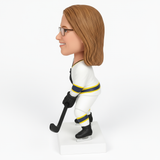 Custom Female Hockey Players Bobbleheads with Custom Outfit