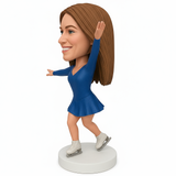 Custom Skater Bobbleheads -- Dress Can Be Customized