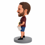 Volleyball Coach Custom  Bobblehead with Custom Outfit