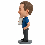 Custom Volleyball Coach Bobblehead – Customizable Outfit