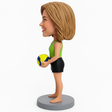 Female Volleyball Player Custom Bobblehead – – – Outfit Customization Available