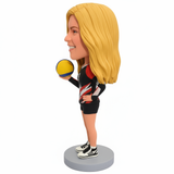 Female Volleyball Player Custom Bobblehead – – Outfit Can Be Customized