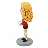 Custom Female Volleyball Player Bobblehead – Customizable Outfit