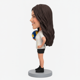 Custom Female Volleyball Player Bobblehead-– Uniform Can Be Customized