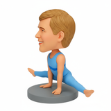 Custom Male Yoga Lovers Bobbleheads – Outfit Can Be Customized