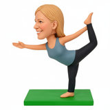 Yoga Lovers Custom Bobbleheads– Outfit Customization Available