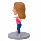 Custom Yoga Lovers Bobbleheads– Outfit Customization Available