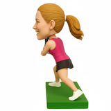 Custom Female Tennis Player Bobbleheads – Custom Uniform Available