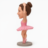 Custom Ballet Dancers Bobblehead with Custom Ballet Tutu