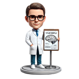 Male Neurosurgeon /brain surgeon Custom Bobbleheads