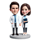 Custom Doctor Couple  Bobbleheads