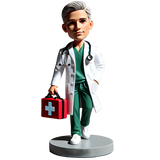 Male Doctor in Emergency Department Custom Bobbleheads