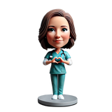 Personalized Female Doctor Custom Bobbleheads