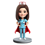 Super Female Nurse Custom Bobbleheads