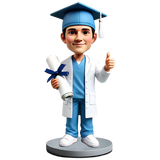 Male Medical Graduate Custom Bobbleheads