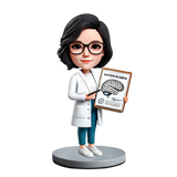 Female Neurosurgeon /brain surgeon Custom Bobbleheads