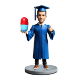 Male Pharmacy Graduate Custom Bobbleheads