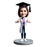 Female Medical Graduates Custom Bobblehead