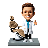 Male Dentist Giving a Thumbs Up Custom Bobbleheads
