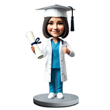 Female Medical Graduates Custom Bobbleheads