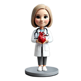 Female Cardiologist Custom Bobbleheads