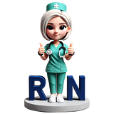 RN Nurse Graduation Custom Bobbleheads