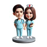 Nurse Couple Custom bobbleheads