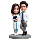 Doctor Couple Custom Bobbleheads