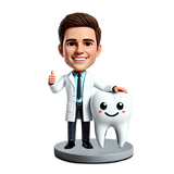Male Dentist Giving a Thumbs Up Custom Bobbleheads