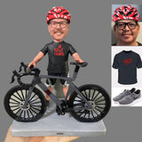 Presents for Cyclists- Custom Bobblehead-A man and his bicycle