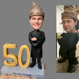 50th Birthday Presents for Dad - Custom Bobblehead - Dad in the Suit
