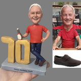 70th Birthday Gift for Man - Custom Bobbleheads - Super Hero