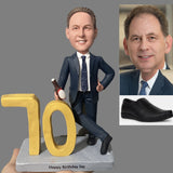 70th Birthday Gift for Man - Custom Bobbleheads - Super Hero