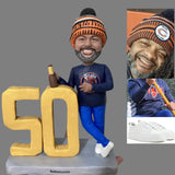 50th Birthday Presents for Dad - Custom Bobblehead - Dad in the Suit