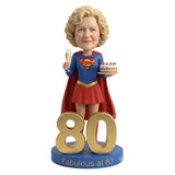 Custom 80th Birthday Superhero Bobblehead for Her –- Customizable Any Outfit & Pose
