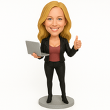 Custom Female Software Engineer Bobbleheads