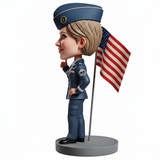 Female Air Force Officer Custom Bobbleheads