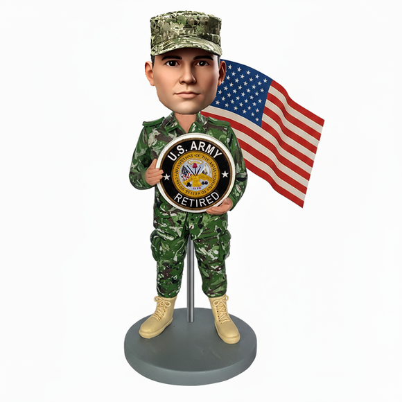 Army Retirement Custom Bobblehead