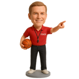 Custom Basketball Coach Bobbleheads--Customizable Outfit